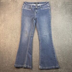 Rock Revolution Womens Jeans Size‎ 9 Flare Leg Denim Blue Cotton Blend Indigo